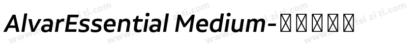 AlvarEssential Medium字体转换